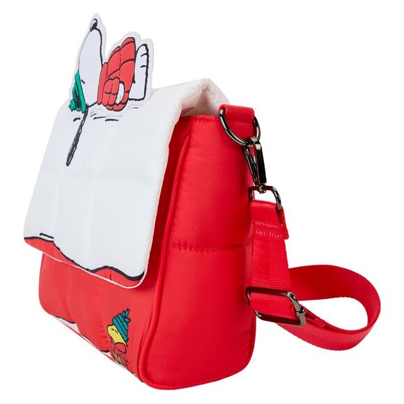 Peanuts Snoopy & Woodstock Snow Day Doghouse Crossbody Bag - Picture 2 of 5